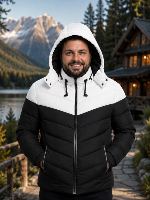 Jaqueta Bobojaco forrada com fone masculino