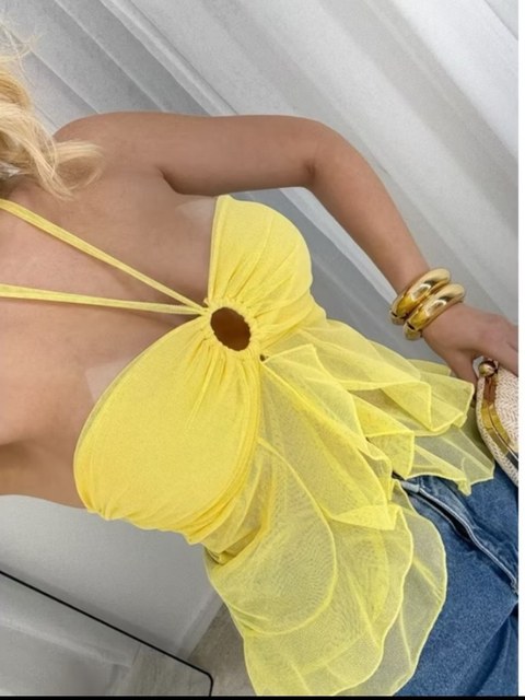 Bata tomara que caia Feminina tule Premium