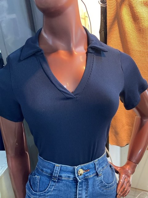 Polo Feminina Canelado