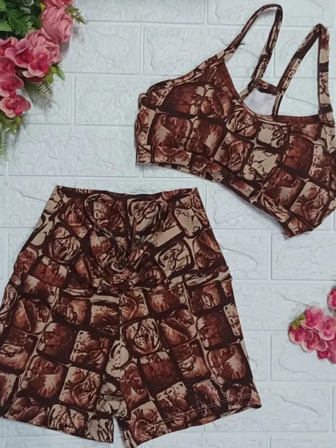 Lançamento conjunto feminino verão fitness shorts com cordinha efeito cintura fina top com bojo