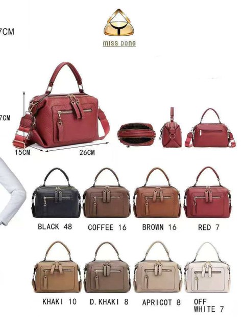 Bolsa Tiracolo com Alça Grossa com Detalhes  Zírper-DF207