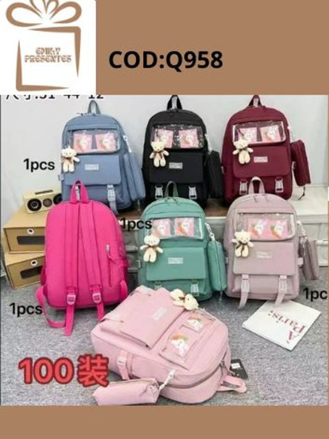 Mochila impermeável com Chaveiro-1199-5