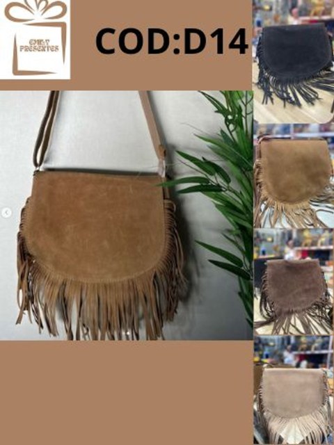 Bolsa Feminha  Camurça Franjada-D14
