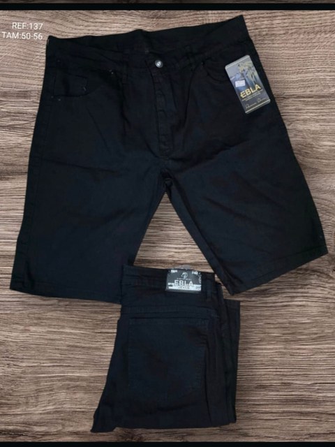 🔵BERMUDA MASCULINA PLUS SIZE JEANS PREMIUM🩳