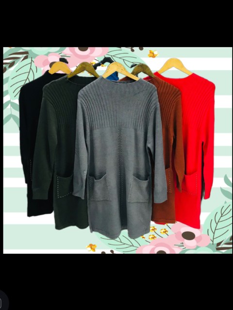 Ponche Liso Sobretudo de modelo Tricô inverno 2820