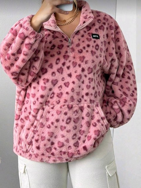 Blusa Pelúcia Animal Print