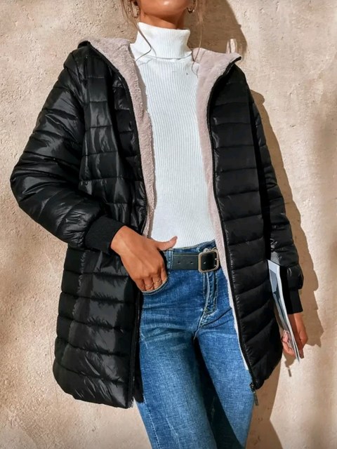 Jaqueta Parka Impermeável Peluciada