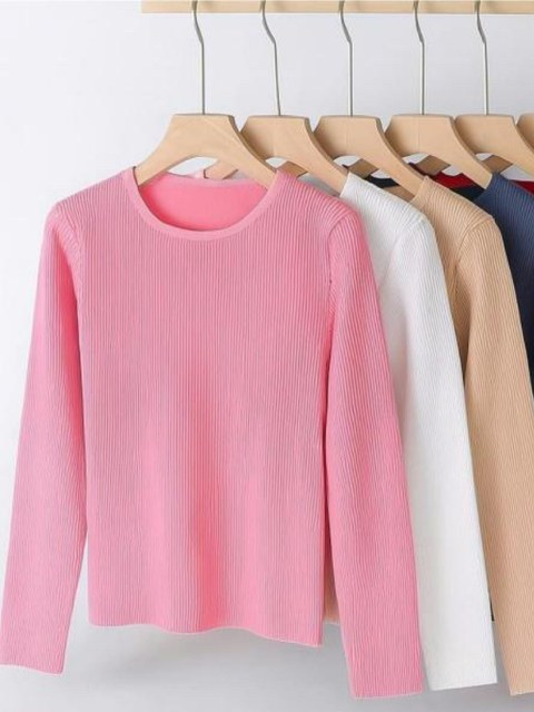 Blusa térmica canelada e flanedado