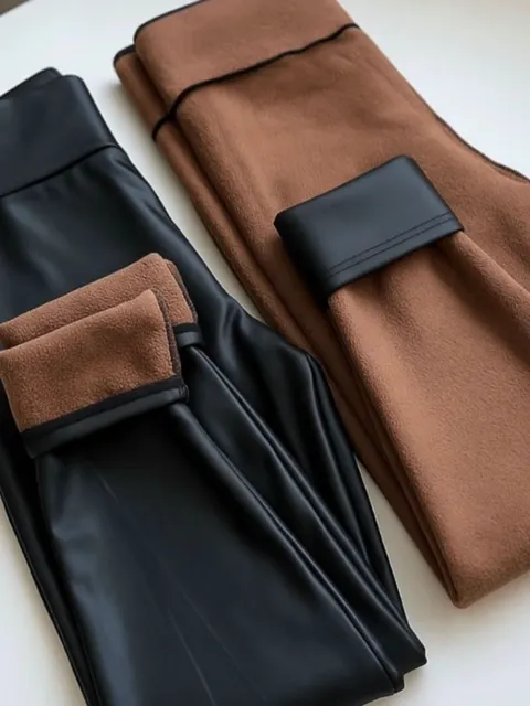 Calça PU Super Grosso Peluciada Inverno Plusize