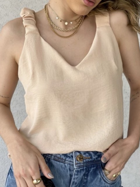 Blusa Regata Feminino Basica Alça Larga Com elastico Latex Cor Lisa going
