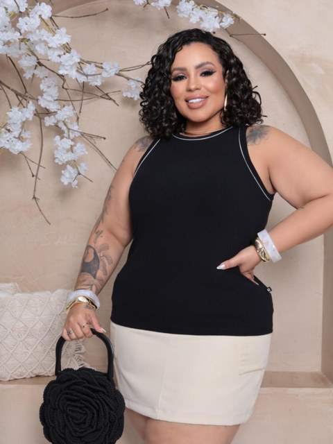 Regata viés Plus Size