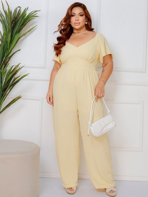 Macacão longo Lara Plus Size