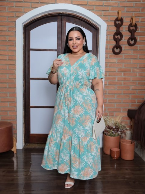 Vestido longo Cecília Plus Size