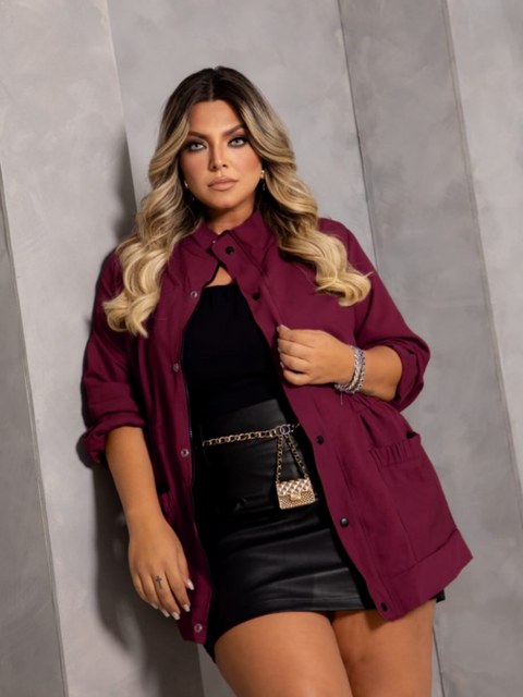 Parka marrante Plus Size