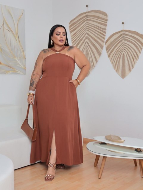 Vestido longo Evelyn Plus Size