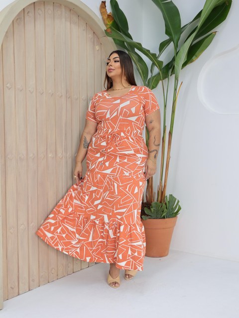 Vestido longo plus 03 Marias