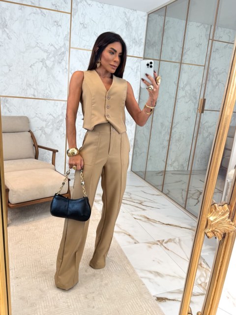 Conjunto Elegância Alfaiataria – Calça e Colete