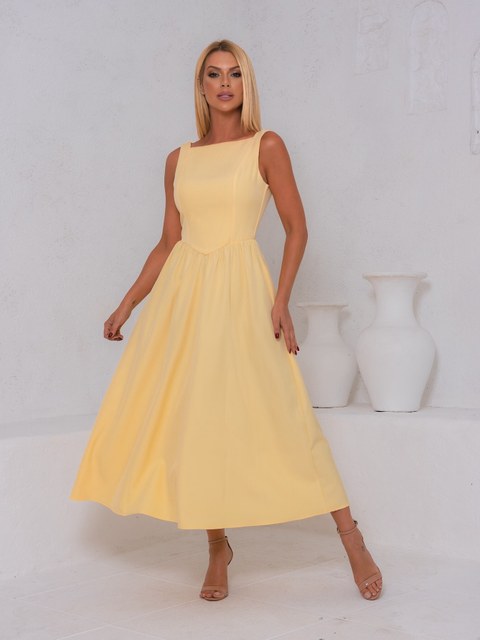 Vestido Midi Clássico Vintage 978#