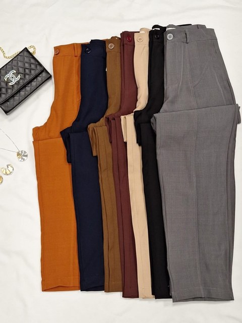 Calça reta Plus size  571#