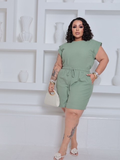 Conjunto regata musclet plus size mel