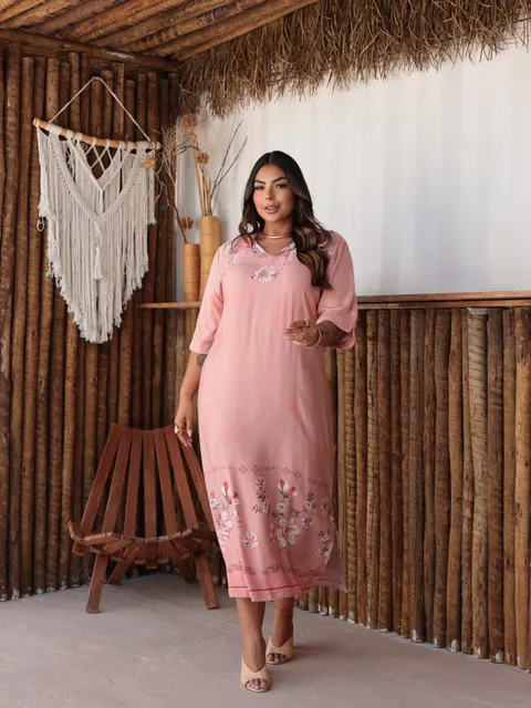 Vestido gola polo plus size h