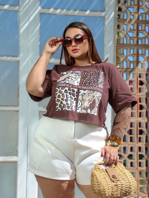 Cropped plus size