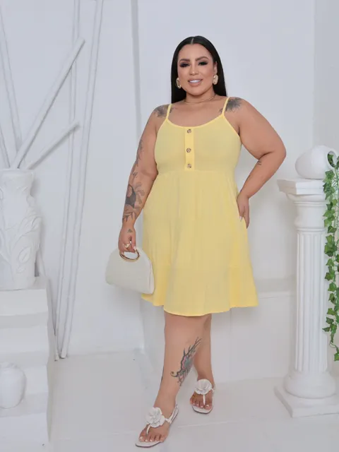 Vestido regata plus size