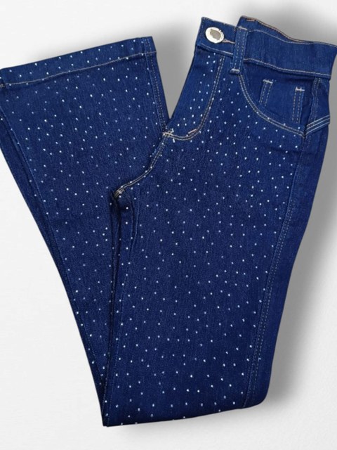 Calça infantil flare jeans country