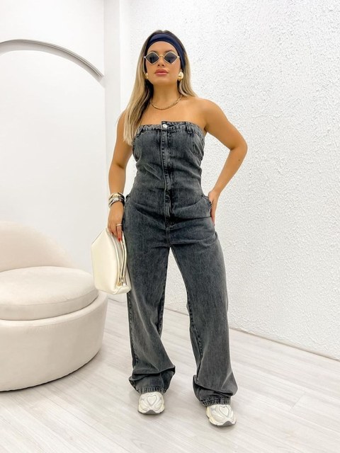 Macacão jeans feminina