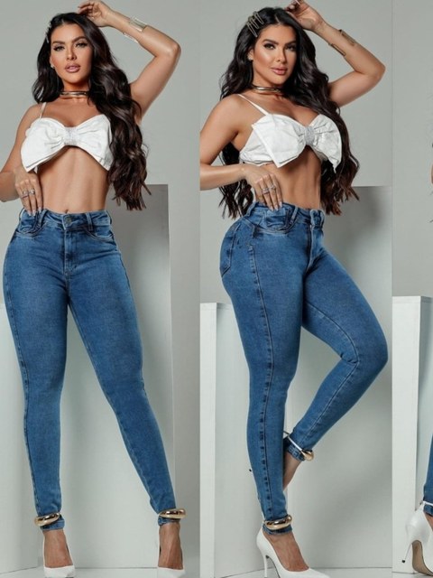 Calça jeans skinny feminina