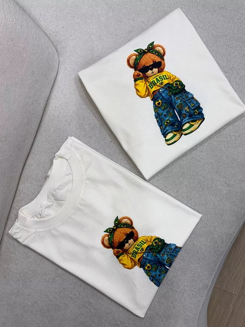 T-shirt urso Brasil
