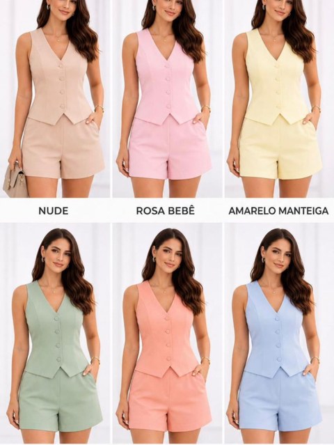 Conjunto alfaiataria Candy Color