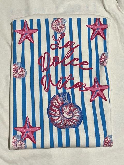 T-shirt Mar 100% Algodão veste até G