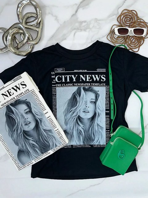 Tshirt  Plus size kit 5 peças