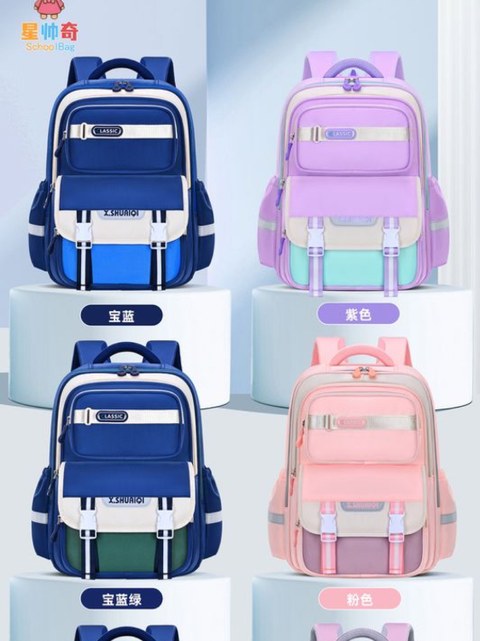 Mochila escolar com multibolsos