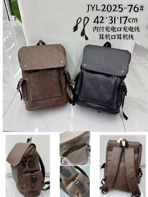 Mochila Masculina Couro 2025-76