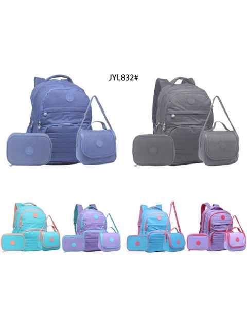 Kit mochila+estojo+lancheira térmica  de qualidade
