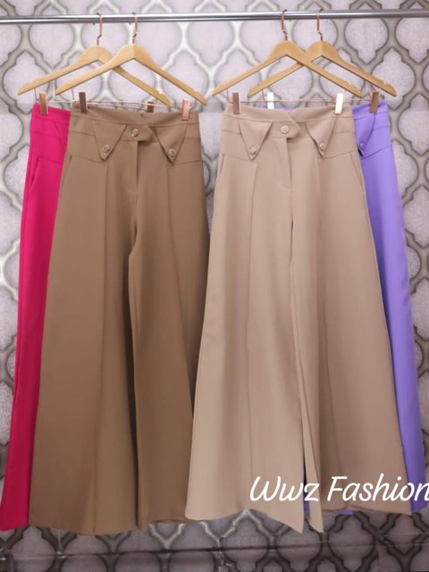 Wwz Fashion Calça Pantalona Gabardine 8446