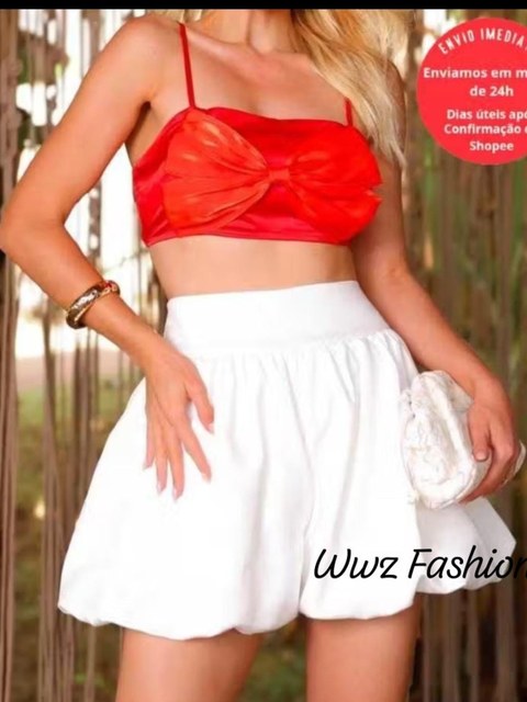 Wwz Fashion Mini Saia Balonê Bubble Curta Moda Gringa Blogueira Fashion 190