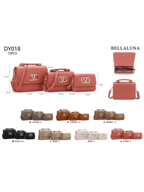 Kit de 3 Bolsinhas Femininas_DY018#