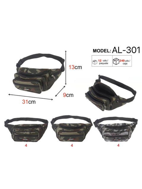 Pochete Masculino camuflada ALEATÓRIO AL-301