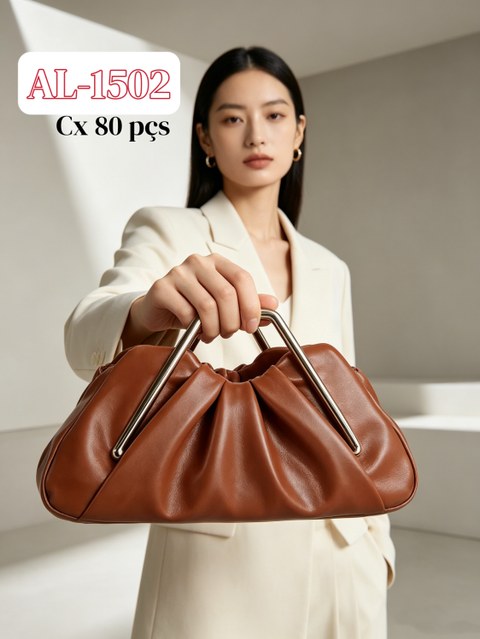 Bolsa de mão moda blogueira com alça maior AL-1502