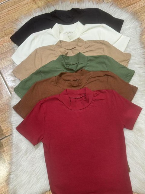 Blusa básica de algodão cotton