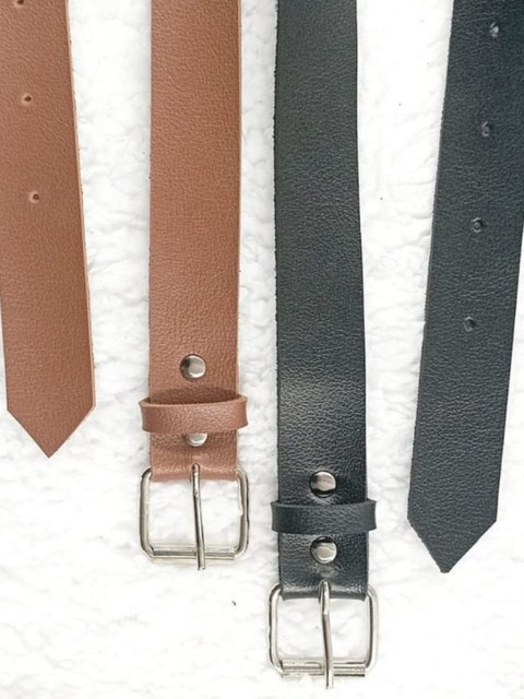 Cinto feminino COURO modinha com fivela