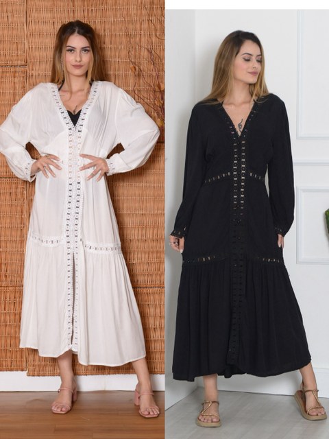 Saida De Praia Vestido Luxo Verao 632