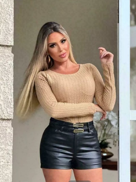 SHORT COURINO CINTO DUPLO