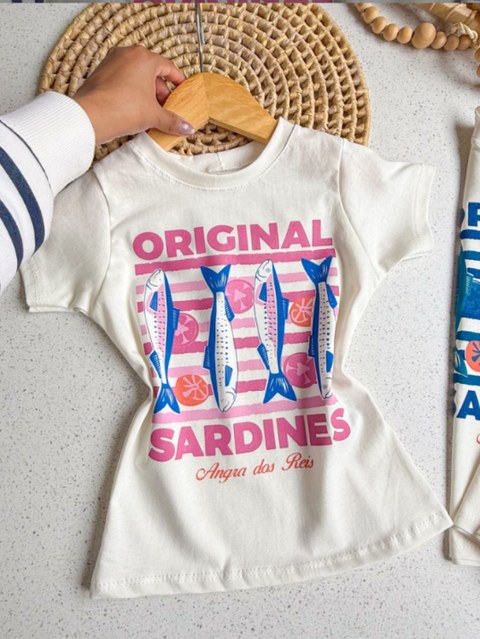 T-shirt sardinha Infantil