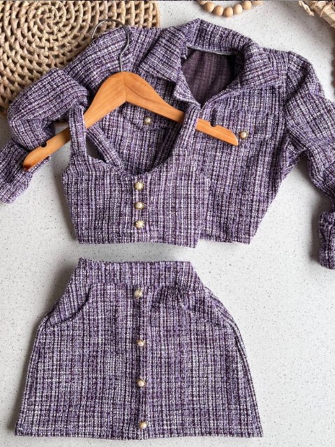 Conjunto Mocinha 3 em 1 Infantil