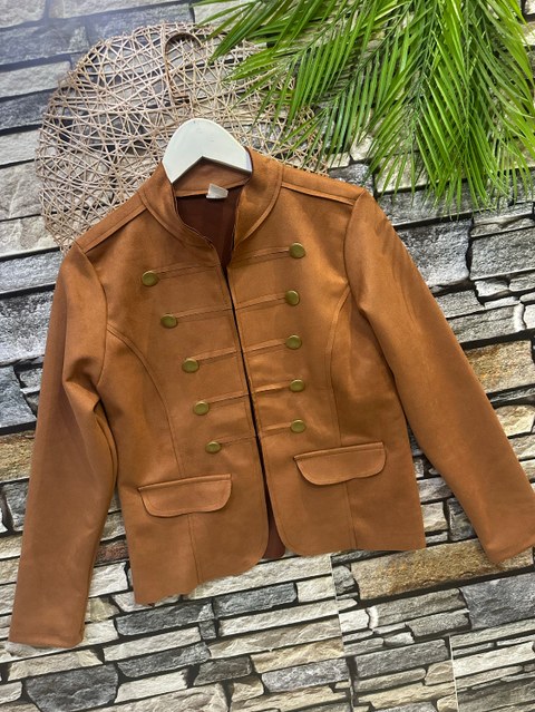 Jaqueta suede grosso Maya modas