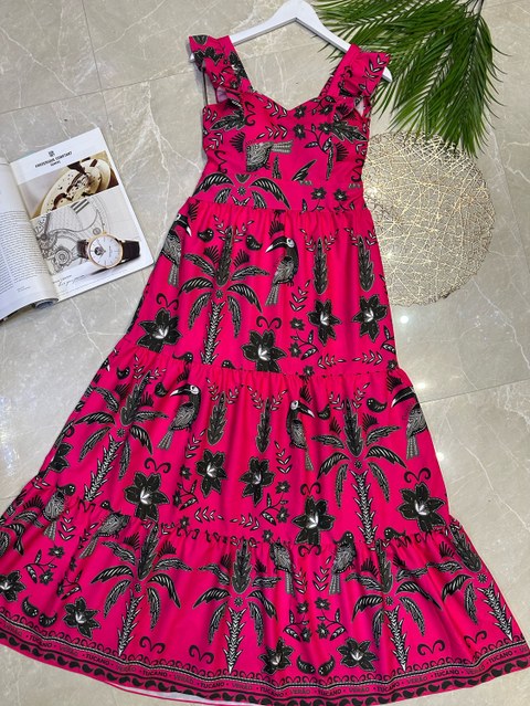 Vestido longo com forro com bojo Maya modas